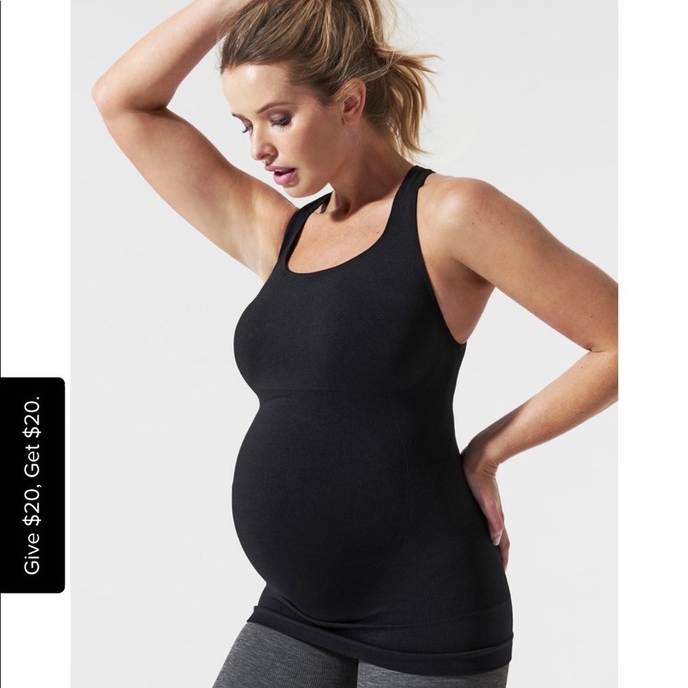 Black Sport Maternity Top